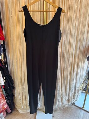 1980s Vintage Forenza Unitard jumpsuit catsuit sleeveless athleisure black M